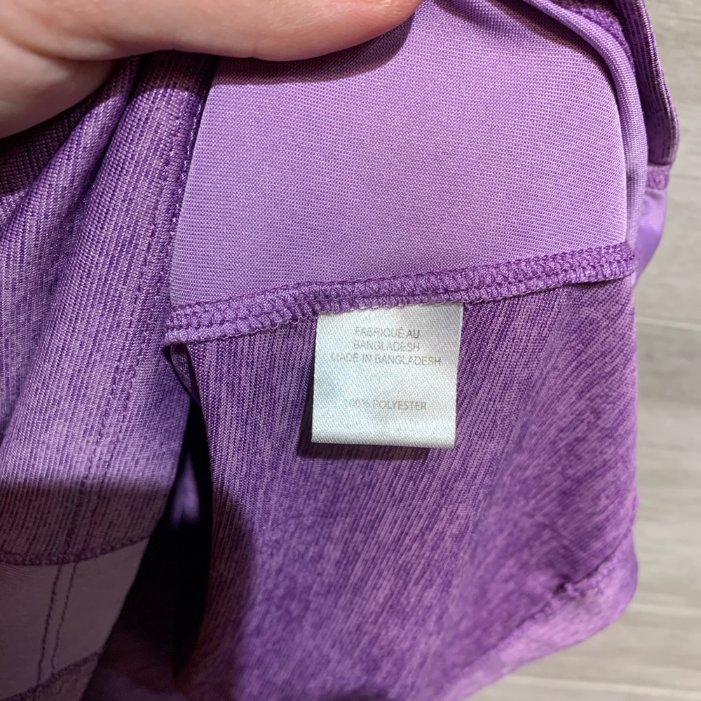 3/$30 2 dye 4 purple racerback loose fit workout / gym tank size M - Picture 3 of 7